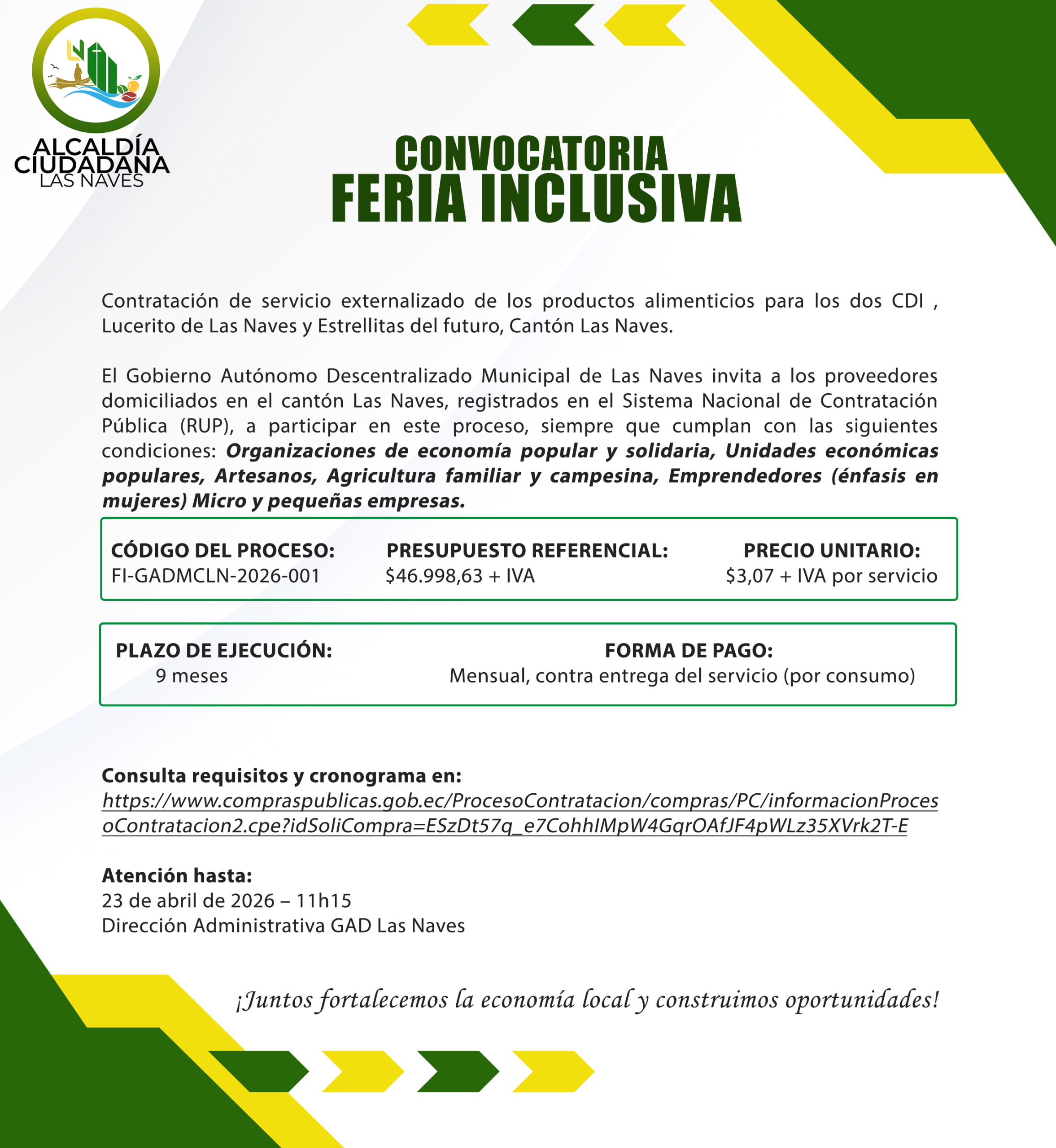 convocatoria feria inclusiva